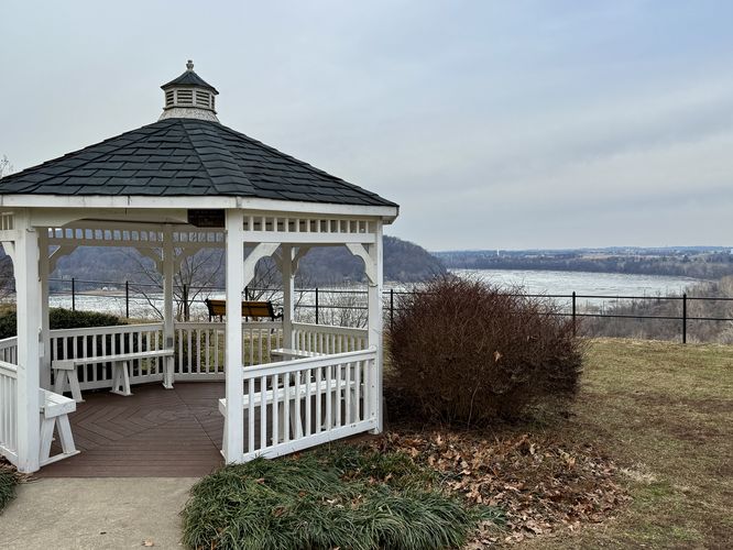 View of the Susquehanna River from the Breezyview Overlook gazebo