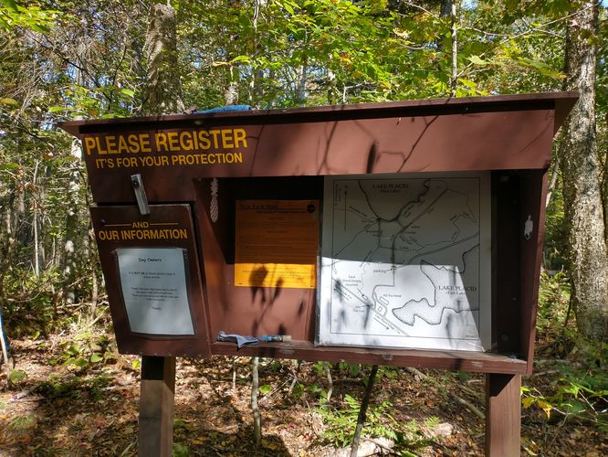 Information kiosk at the Trailhead 