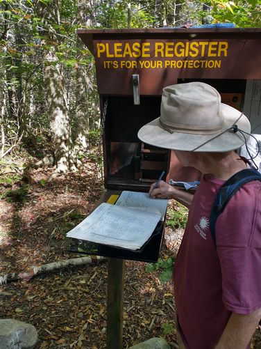 Registration for hiking 