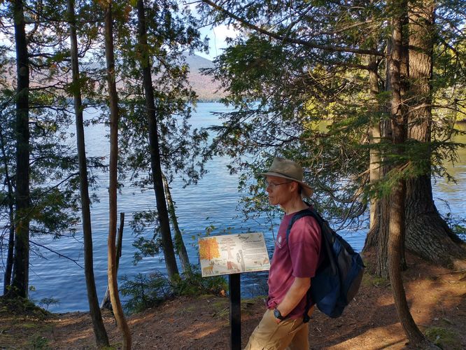 Educational information along the trail