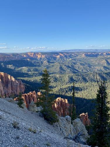 View into Bryce Canyon from the Bristlecone Loop Trail