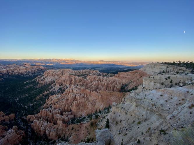 View into Bryce Canyon from the Bryce Point Trail