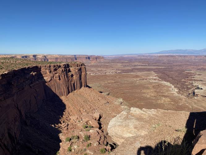 View of Buck Canyon (right) and mesa of Canyonlands National Park (left)