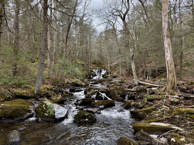 Downstream view of Burlington Falls
