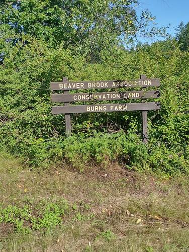 Sign near Trail entrance