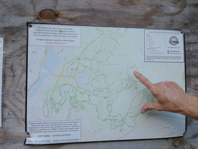 Map of trail network