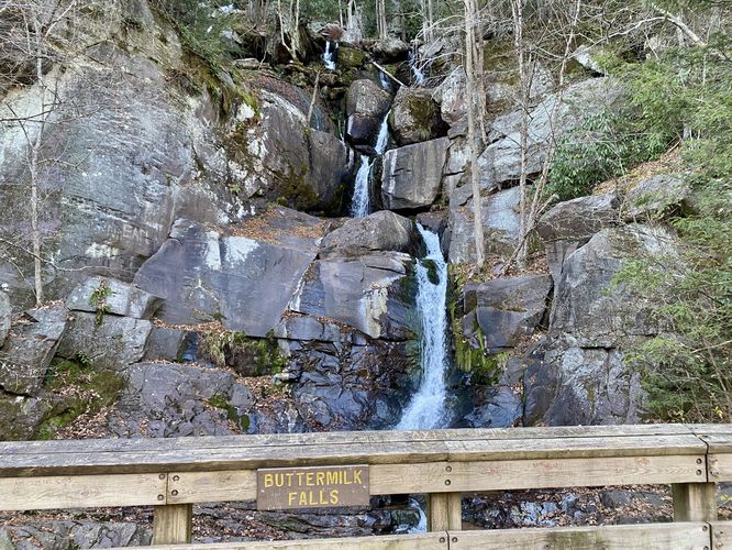 Buttermilk Falls in Lehigh Gorge, appox. 50-feet tall