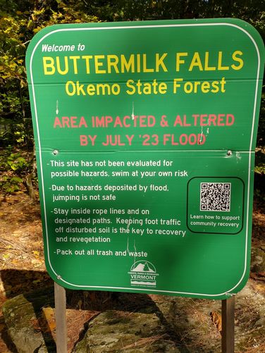 Flooding brought changes to Buttermilk Falls 