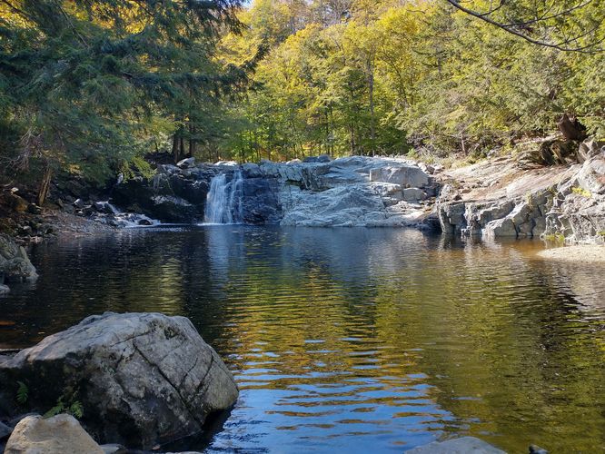 Default image for Buttermilk Falls Trail, a 1.0-mile trail in Ludlow, VT (US)