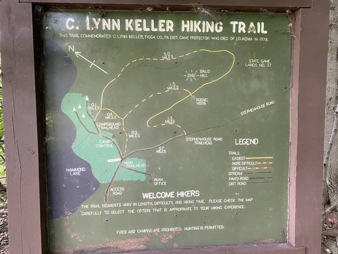 C. Lynn Keller trail map