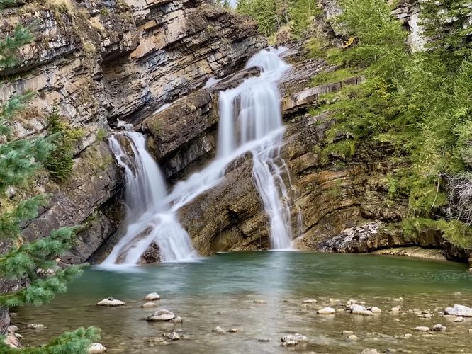 Default image for Cameron Falls Trail, a 0.1-mile trail in Waterton Park, AB (CA)