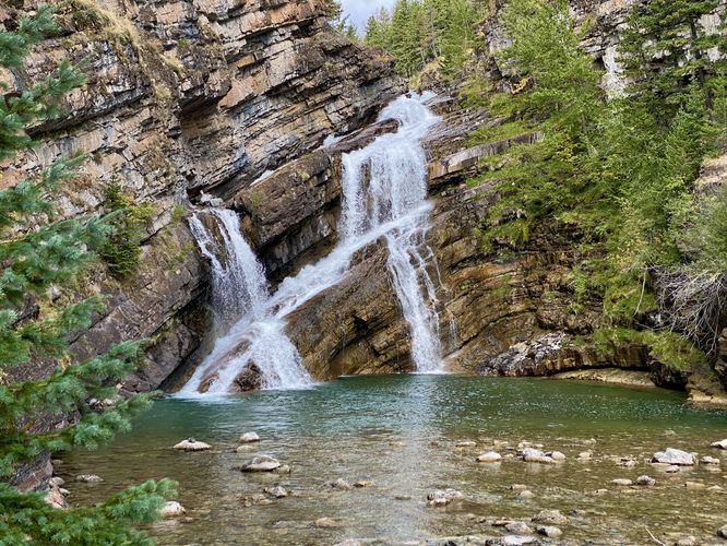 Cameron Falls in Waterton Park, Alberta