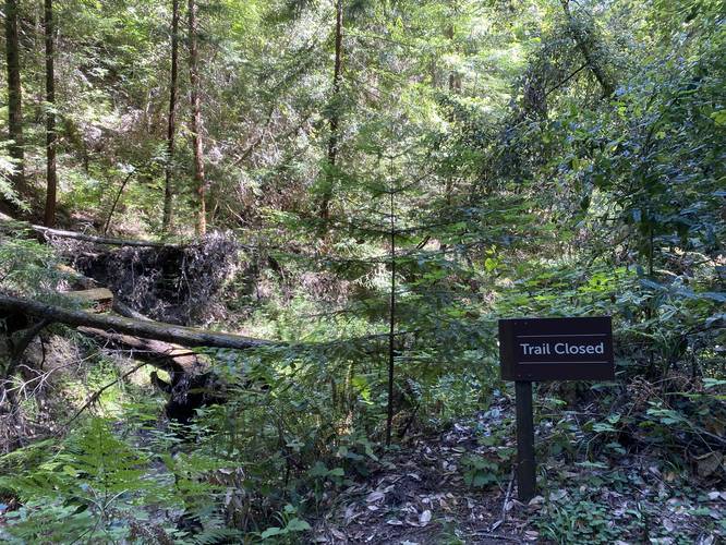 Trail closed