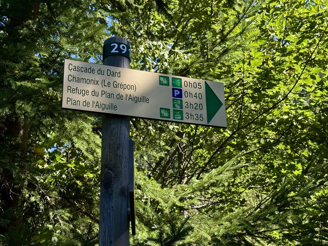 Follow signs for Cascade du Dard
