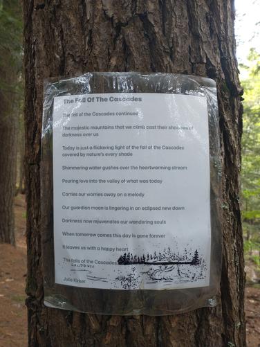 A Trailside poem.
