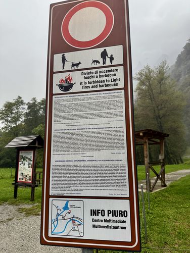 Rules and regulations for Cascate dell'Acquafraggia