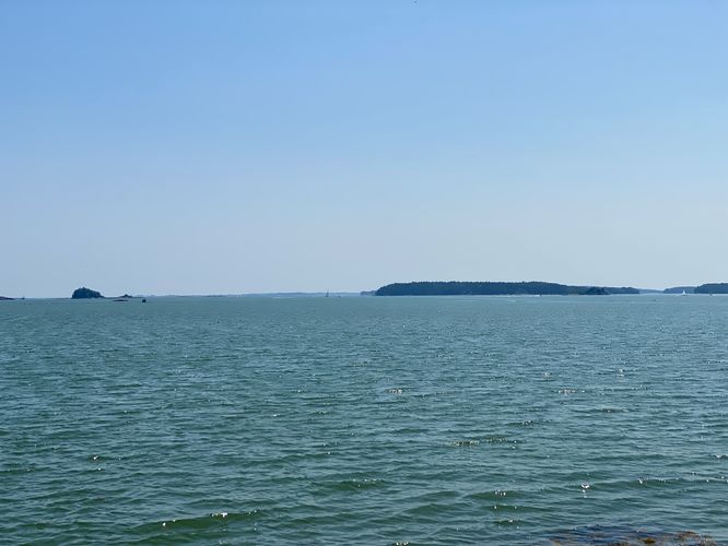 View of offshore islands in Casco Bay