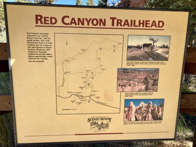 Red Canyon Trailhead info kiosk