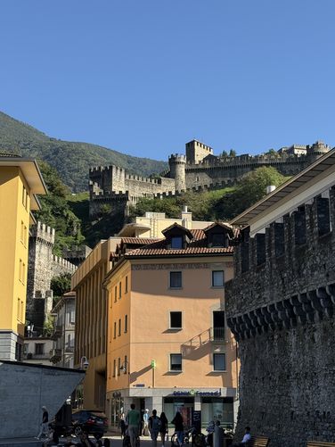 Montebello Castle as seen from Piazza del Sole