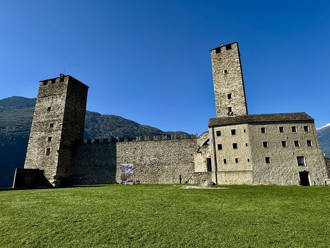 White Tower (right) and Black Tower (left) of Castel Grande