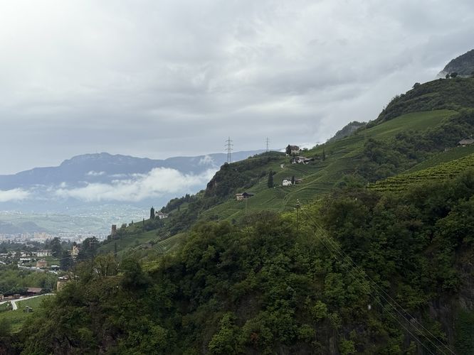 View of the mountains around Bolzano