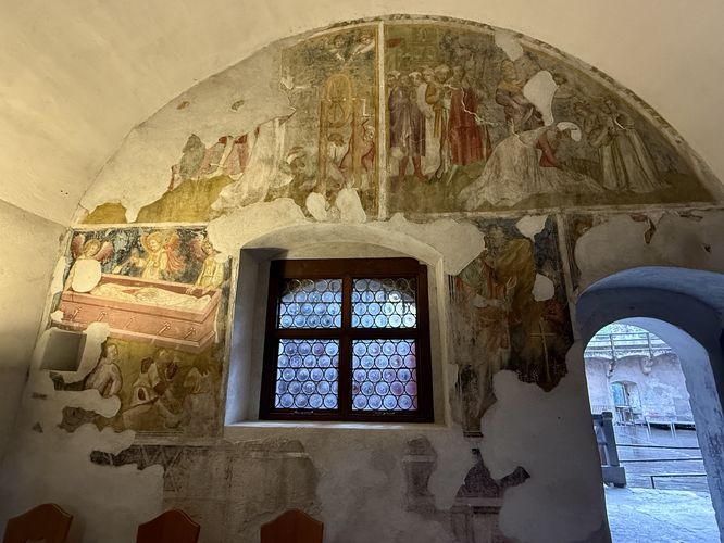 Frescoes in the castle chapel