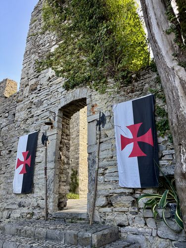 Entrance to Castello di Vezio