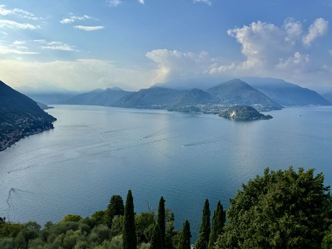 View of Lago di Como from Castello di Vezio