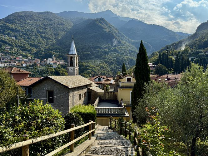 View of Vezio, Italy