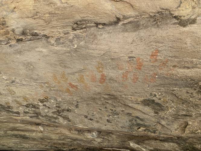 Ancient cave art markings (do not touch)