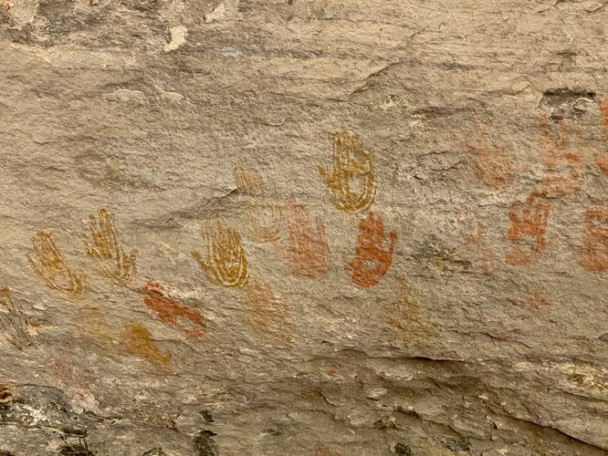 Ancient cave art markings (do not touch)
