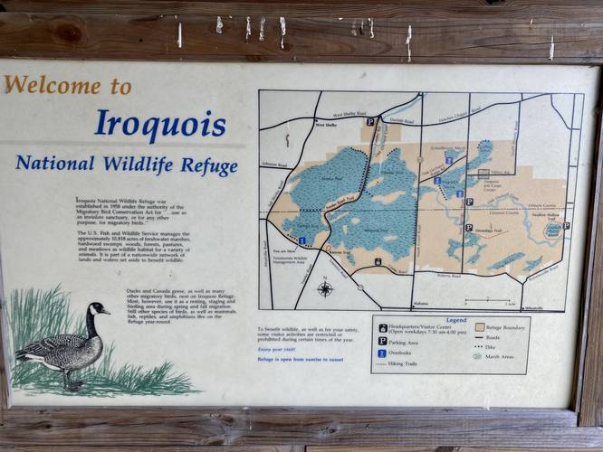 Iroquois National Wildlife Refug map