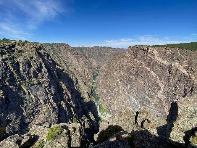 View of the Black Canyon and Gunnison River from Cedar Point