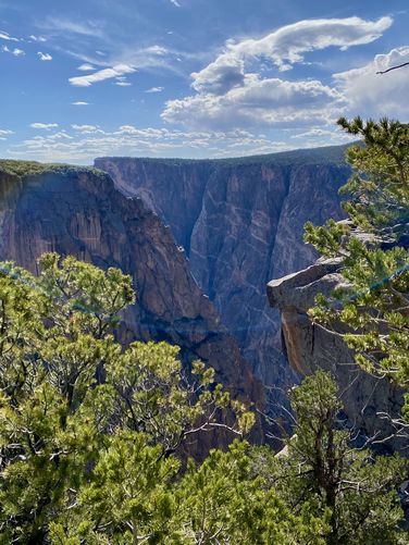 View of the Black Canyon and the Painted Wall