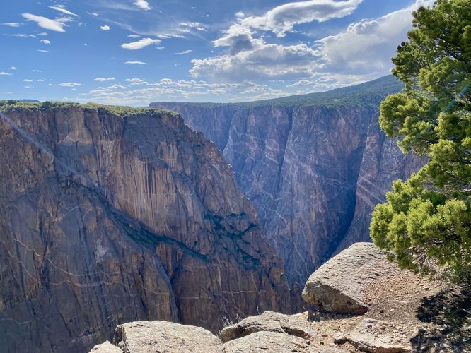 View of the Black Canyon and the Painted Wall
