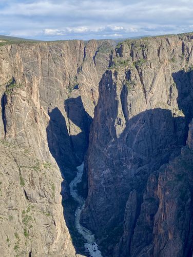 Eastward view of the Black Canyon and Gunnison River