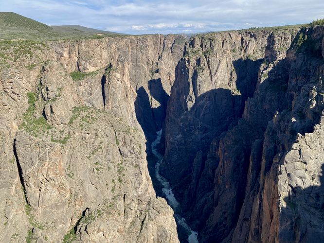 Eastward view of the Black Canyon and Gunnison River