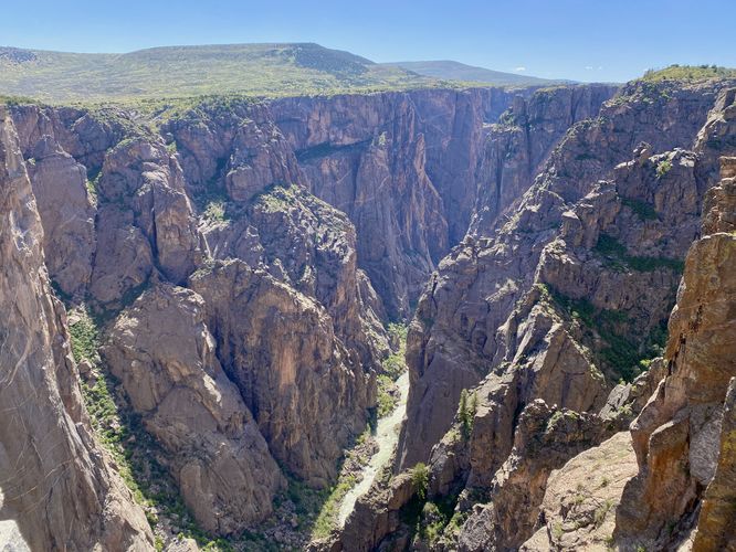 Eastward view into the Black Canyon from Chasm View