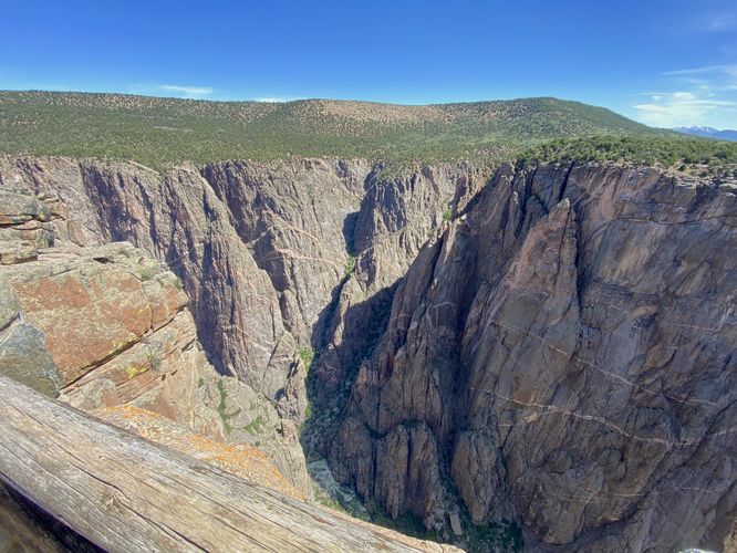 Westward view into Black Canyon from Chasm View