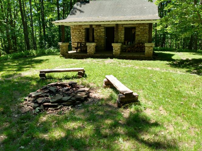 Fire Pit at Fire Tower Cabin