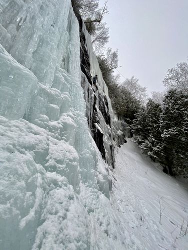 Chiller Pillar ice climb