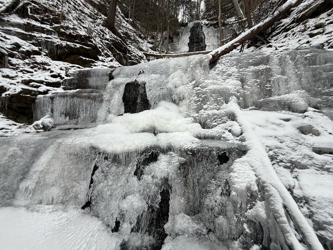 Picture 10 of Chimney Hollow Falls Ice Climb 12272024