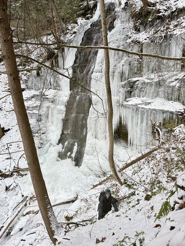 Picture 20 of Chimney Hollow Falls Ice Climb 12272024