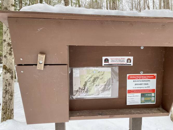 Trail registry kiosk