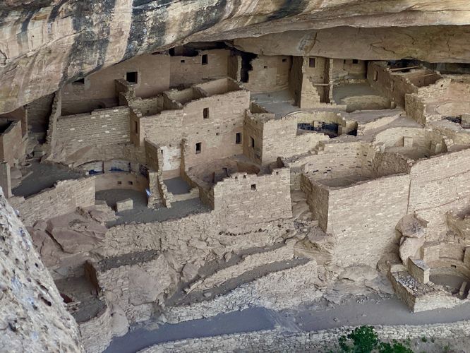 View of the ancient dwellings of the Cliff Palace
