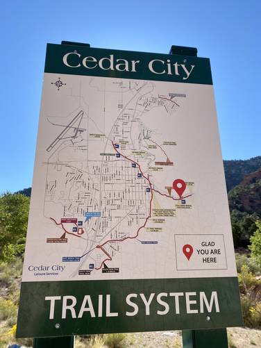 Cedar City trail system map