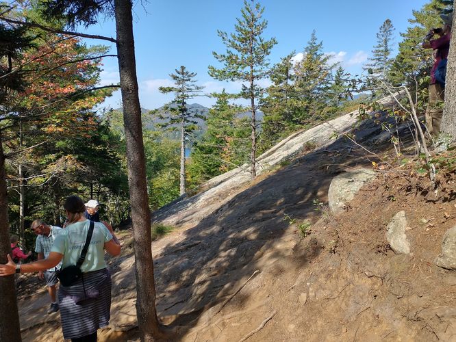 Steep section of trail and crowding can cause jams on the trail