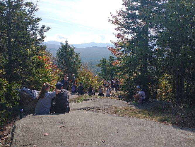 The summit can be crowded 