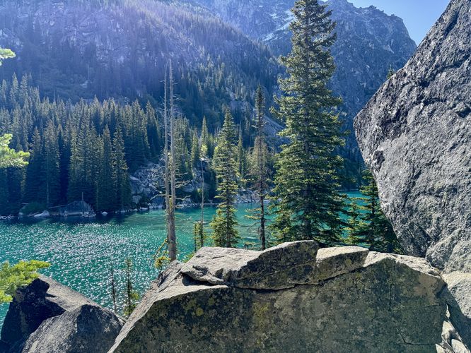Off-trail view of Colcuck Lake