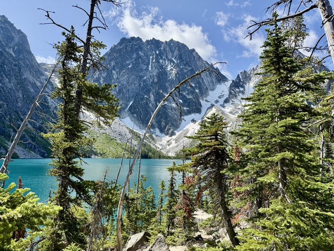 Last view of Colchuck Lake before we hiked out